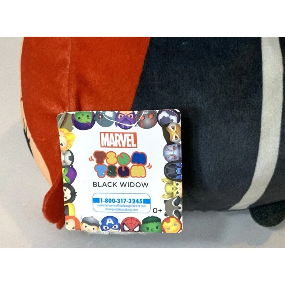 NEW Marvel Tsum Tsum Black‎ Widow Squish Plush Toy w/TAGs 8